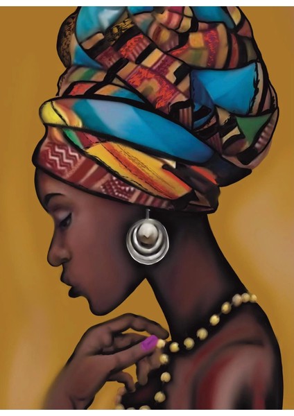Afrikalı Kadın Kanvas Tablo fiyatları