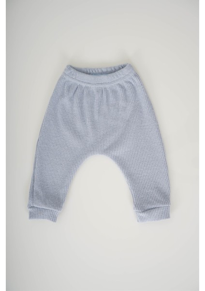 Unisex Bebek Kapşonlu 3lü Fitilli Takım