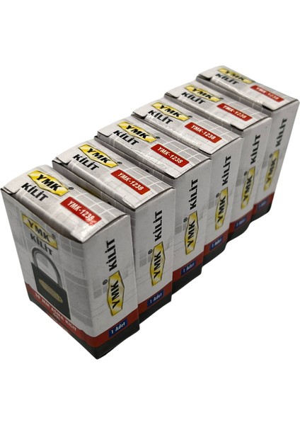 Ymk Kancalı Asma Kilit Kısa Gri 1 Paket ( 6 Adet ) 38 mm