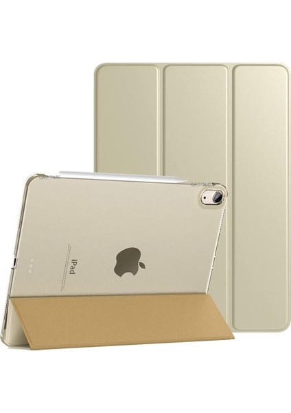 Apple Ipad Air 4 Air 5 2020 2022 10.9inç Uyumlu M1 Çipli Kapaklı Katlanabilir Ince Tasarım Uyku Modlu Smart Cover Standlı Case