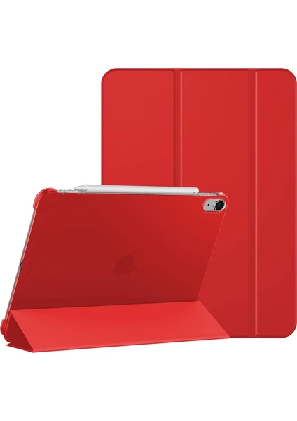 MTK Moveteck Apple Ipad Air 4 Air 5 2020 2022 10.9inç Uyumlu M1 Çipli Kapaklı Katlanabilir Ince Tasarım Uyku Modlu Smart Cover Standlı Case