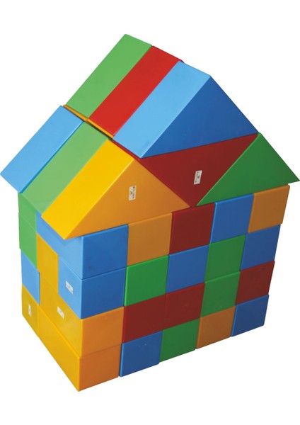 Eğitici Bloklar 60 Parça – Renkli Zeka Oyunu | 2+ Yaş Motor Beceri Geliştirici Oyuncak