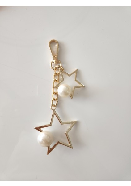 Yıldız Çanta Süsü-Anahtarlık Gold