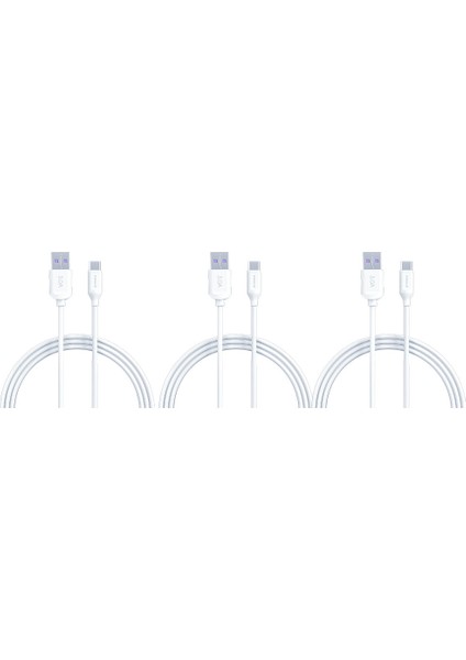 C109 Type-C 1m 3,0A 18W Quick Kablo |3'lü Paket
