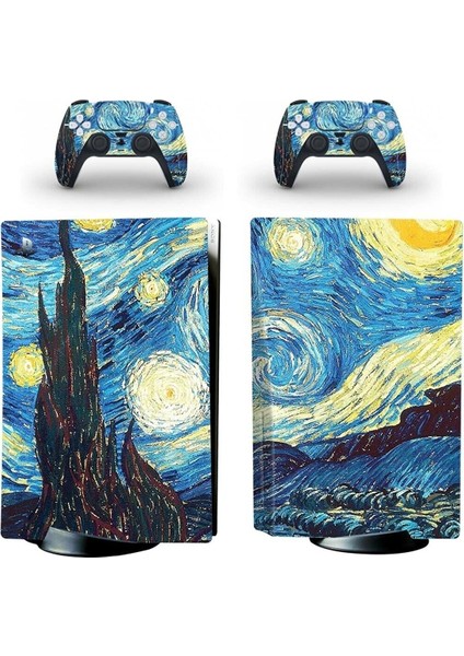 Van Gogh Playstation 5 Disk Edition Sticker Kaplama Seti