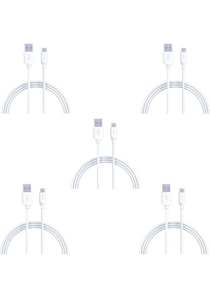 C109 Type-C 1m 3,0A 18W Quick Kablo | 5'li Paket fiyatları