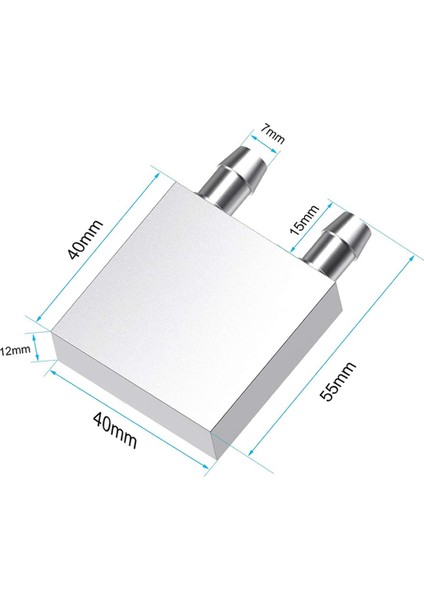 4X4CM Sıvı Su Aluminyum Soğutucu Blok Bilgisayar Cpu Grafik Gpu fırsatları