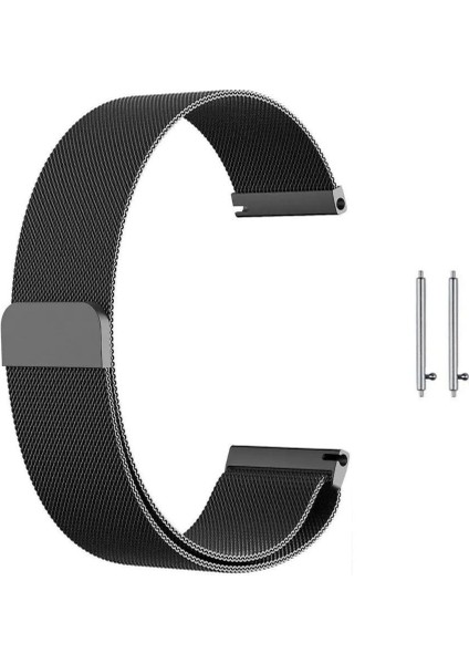 Huawei Watch Gt2 GT2E Gt2 Pro Gt3 Gt3 Pro 46MM Mıknatıslı Hasır Metal Kayış Kordon