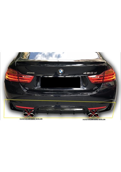 Bmw F32-F33-F36 Difüzör 2014-2017 Piano Black (Plastik)