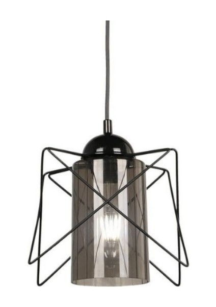 Zikzak Siyah Füme Mikalı Tekli Sarkıt Avize fiyatları