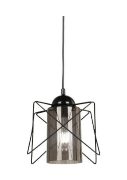 Zikzak Siyah Füme Mikalı Tekli Sarkıt Avize fiyatları