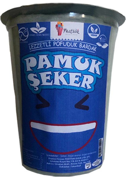 Bardakta Pamuk Şeker Limonlu 6 x 20 gr