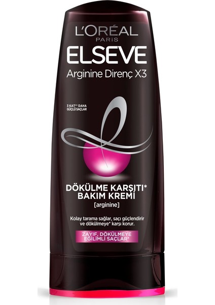 Saç Kremi Siyah Arginine 360 gr x 6 Adet