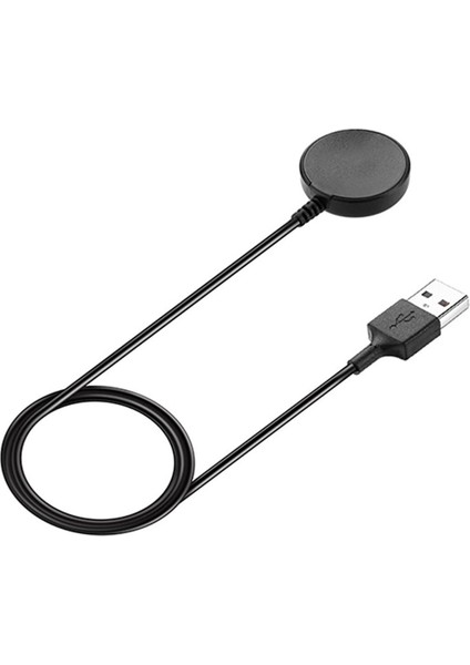 Samsung Galaxy Watch 4 Akıllı Saat Uyumlu USB Şarj Kablosu + Silikon Şarj Standı Tutucu