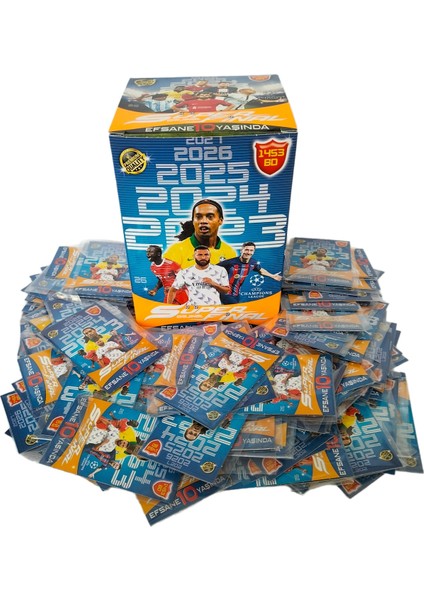 10.yıl Premium Özel Seri 2X20 40 Adet Futbol Oyuncu Kartları - 2023 -24-25-26-27 Son Sezon