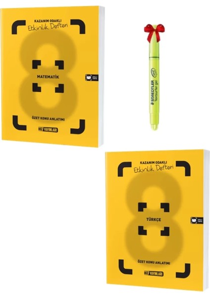 LGS 8.sınıf Matematik ve Türkçe Etkinlikli Defter