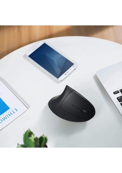 Kablosuz Dikey Ergonomik Optik Mouse 1600DPI 6 Tuşlu Vertical Siyah Mouse fırsatları