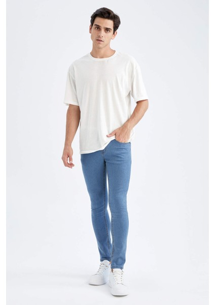 Carlo Skinny Fit Normal Bel Dar Paça Jean Pantolon X5364AZ22AU