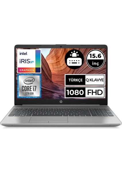 Hp 250 G9 6Q8M8ES07 I7-1255U 16GB 512SSD 15.6" Fullhd W10P Taşınabilir Bilgisayar