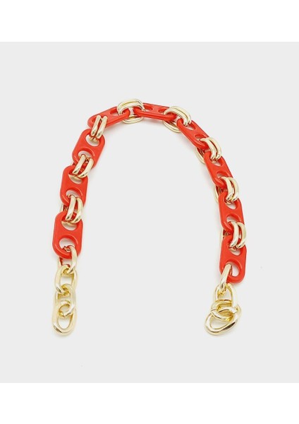 42 cm Akrilik Görünümlü Kırmızı Plastik Zincir Köprü Model