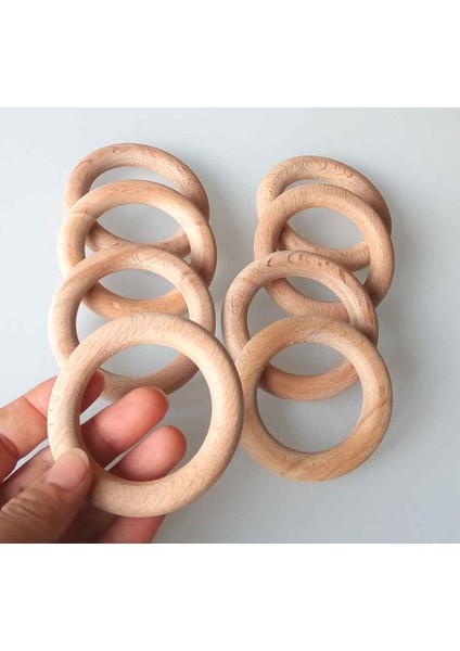 7 cm Ahşap Halka 1 Adet