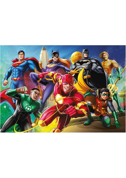 104 Parça Supercolor Puzzle: Dc Kahramanları