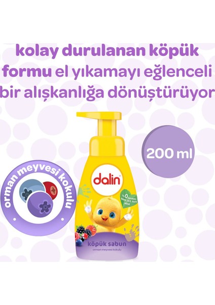 Köpük Sabun 200ML Orman Meyveli Çoçuklarınız Için (2 Li Set)