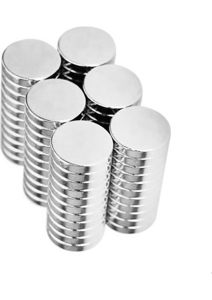 15 Adet 15 x 3 mm Yuvarlak Güçlü Neodyum Mıknatıs Çap 15 mm Kalınlık 3 mm