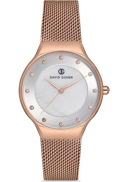 DG-8142LC-C1 Rose Gold Hasır Kadın Kol Saati
