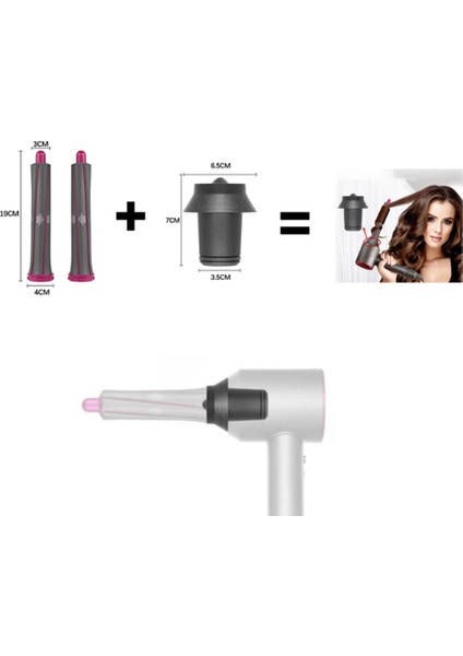 Saç Kurutma Makinesi Kıvırma Eki Otomatik Kıvırma Memesi Dyson Supersonic Saç Kurutma Makinesi Şekillendirici Aksesuarları Için Sihirli Adaptörler (Yurt Dışından)