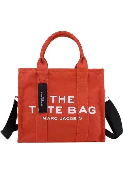 Yazı Detaylı Günlük Çapraz Çanta - Turuncu (Yurt Dışından)