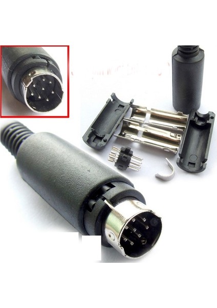 8 Pin Mini Din Ses Sistemi Kablosu 2 Metre fiyatları