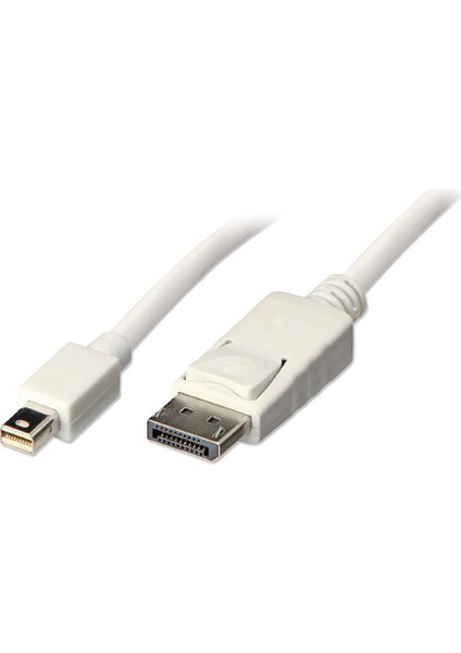 Mini Display Port To Display Port Kablo 1.8 Metre - Beyaz