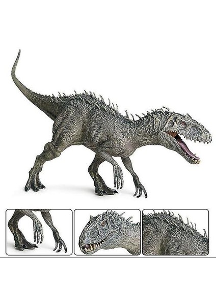 Mutant Tyrannosaurus Plastik Jurassic Indominus Rex Aksiyon Figürleri, Açık Ağız Dinozor Modeli AZ21105 (Yurt Dışından)