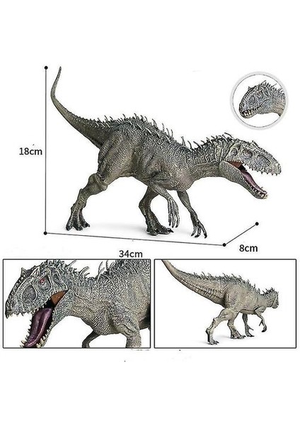 Mutant Tyrannosaurus Plastik Jurassic Indominus Rex Aksiyon Figürleri, Açık Ağız Dinozor Modeli AZ21105 (Yurt Dışından) modelleri