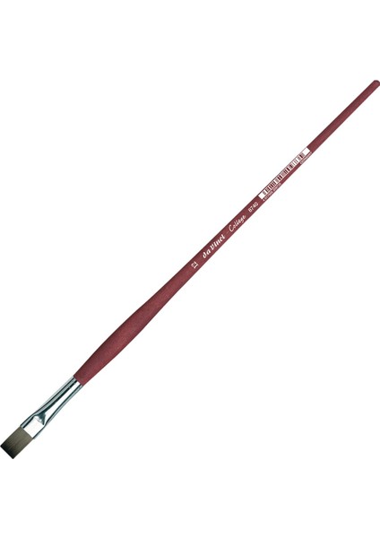 : College Akrilik Sentetik Düz Akrilik & Yağlı Boya Fırçası : Seri 8740 : No:12