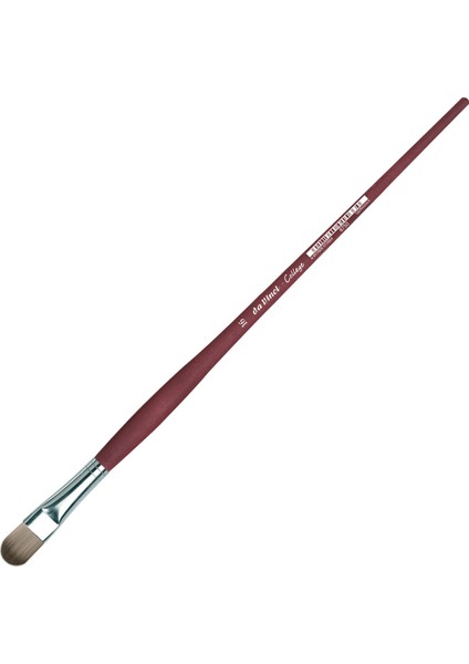 : College Akrilik Sentetik Kedi Dili Akrilik & Yağlı Boya Fırçası : Seri 8750 : No:16
