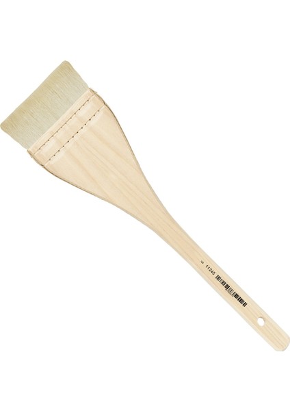 : Beyaz Keçi Kılı Düz Geniş Uçlu Vernik & Gomalak Fırçası : Seri 11245 : No:6