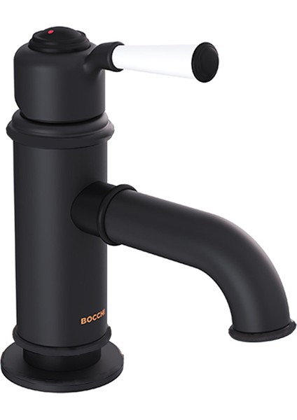 Bocchi Burlington Tek Kollu Lavabo Bataryası Antik Siyah 1004-0001-AB