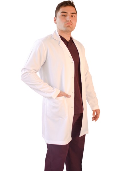 Gömlek Yaka Orta Boy Beyaz Erkek Doktor Öğretmen Laboratuvar Önlüğü fiyatları