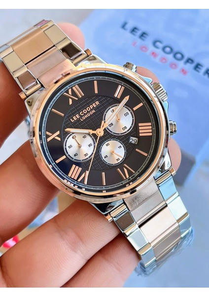 LC07444.590-NM-A Lee Cooper Gri-Roze Çelik Kordon Tüm Fonksiyonları Aktif 5 Atm Suya Dayanıklı Erkek Kol Saati fiyatları