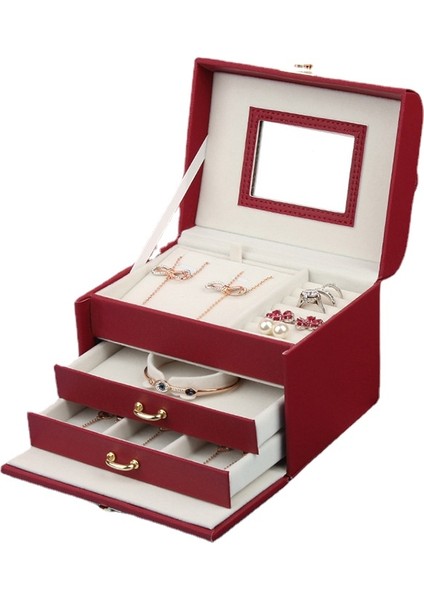 Deri Takı Kutusu Yüzük Saklama Kutusu Saat Kutusu (Yurt Dışından)