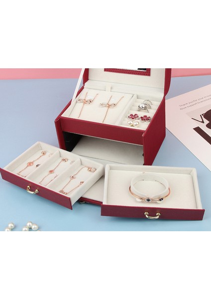 Deri Takı Kutusu Yüzük Saklama Kutusu Saat Kutusu (Yurt Dışından) fiyatları