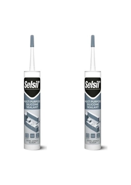 Genel Amaçlı Beyaz Silikon 280 gr - 2 Adet