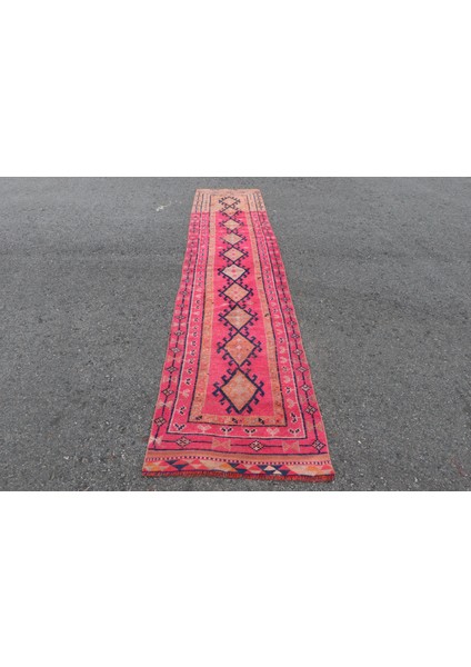 Kayra E x port Eskitme Halı, Türk Halısı, Halı, 81 x 395 cm Pempe Halı, Yün Merdiven Halı, Bahçe Mutfak Halı, 5330