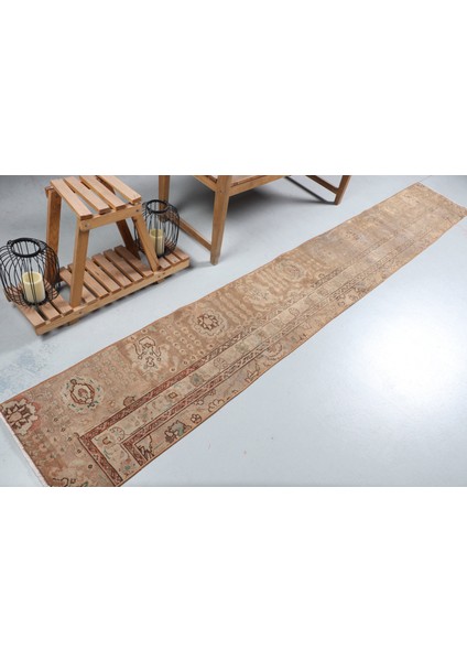 Kayra E x port Türk Halısı, Eskitme Halı, Halı, 50 x 335 cm Kahverengi Halı, Mutfak Halı, Organik Merdiven Halı, 89 fiyatları