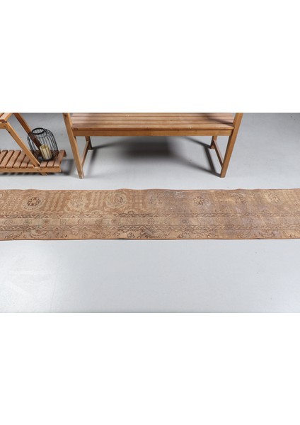 Kayra E x port Türk Halısı, Eskitme Halı, Halı, 50 x 335 cm Kahverengi Halı, Mutfak Halı, Organik Merdiven Halı, 89 modelleri