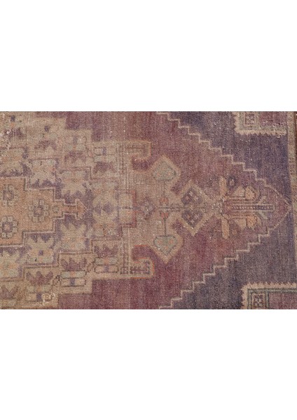 Kayra Export Kayra E x port Eskitme Halı, Türk Halısı, Halı, 113 x 113 cm Mor Halı, Organik Giriş Halı, Bohemsı Giriş Halı,  4030