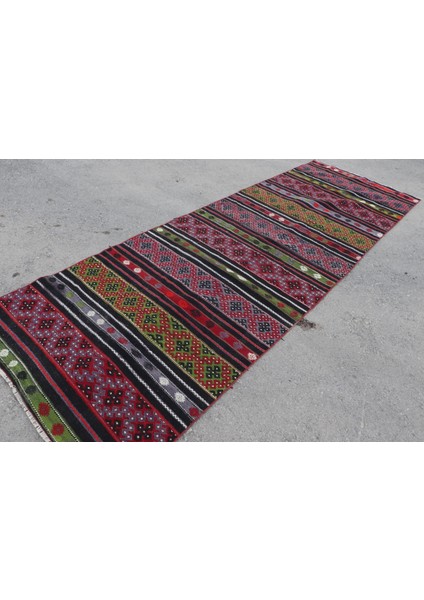 Kayra E x port Türk Halısı, Eskitme Halı, Halı, 120 x 353 cm Siyah Halı, El Yapımı Mutfak Halı, Merdiven Halı, 7593 fiyatları