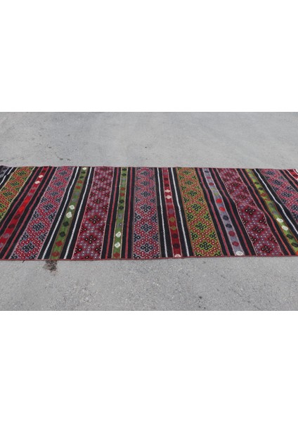 Kayra E x port Türk Halısı, Eskitme Halı, Halı, 120 x 353 cm Siyah Halı, El Yapımı Mutfak Halı, Merdiven Halı, 7593 modelleri